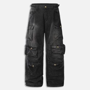 Aelfric Eden Multi Pocket Baaggy Jeans