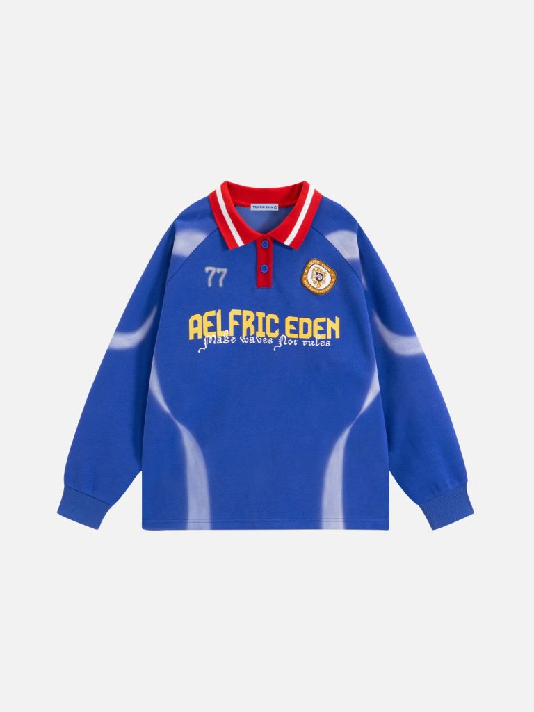 Aelfric Eden Inkjet Print 77 Polo Sweatshirt