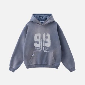 Aelfric Eden Graffiti Number Hoodie