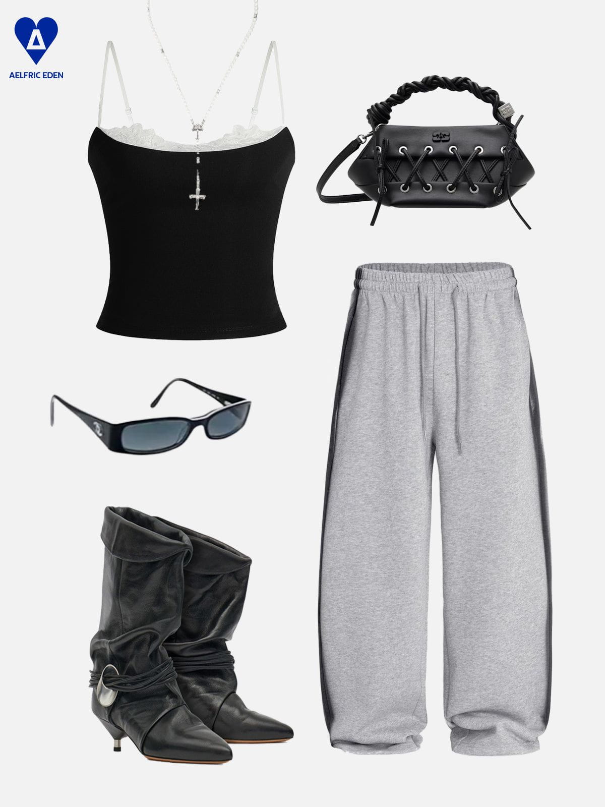 Aelfric Eden Lace Patchwork Cami Top - Image 3