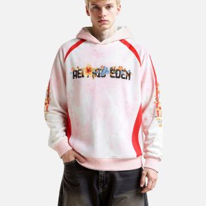 Aelfric Eden Color Blocking Floral Graphic Pullover Hoodie