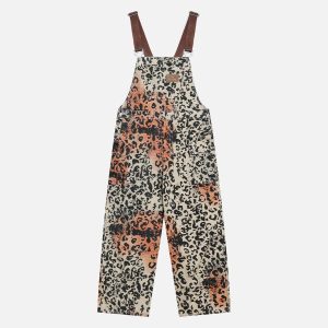 Aelfric Eden Apricot Leopard Overalls