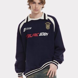 Aelfric Eden Striped Retro Sport Sweatshirt