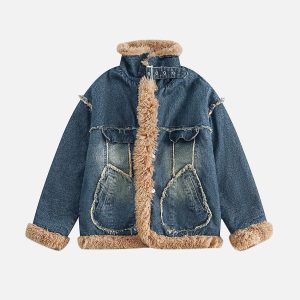 Aelfric Eden Denim Sherpa Coat
