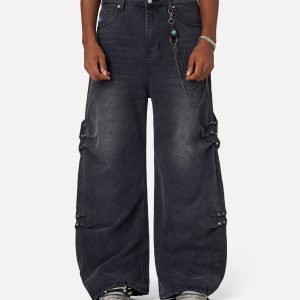 Aelfric Eden Pleated Baggy Jeans