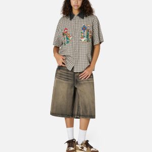 Aelfric Eden Plaid Embroidery Shirt