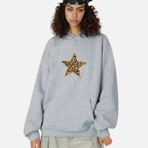 Aelfric Eden Leopard Star Graphic Hoodie