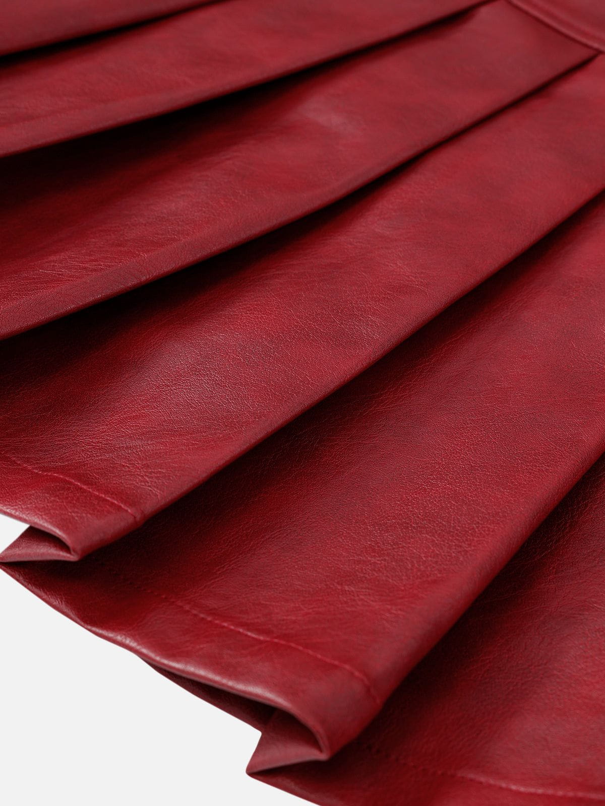 Aelfric Eden Slant Faux Leather Skirt - Image 8