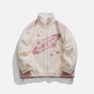 Aelfric Eden Star Graphic Sherpa Coat