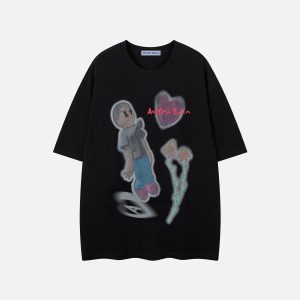 Aelfric Eden Blurry Cartoon Graphic Tee