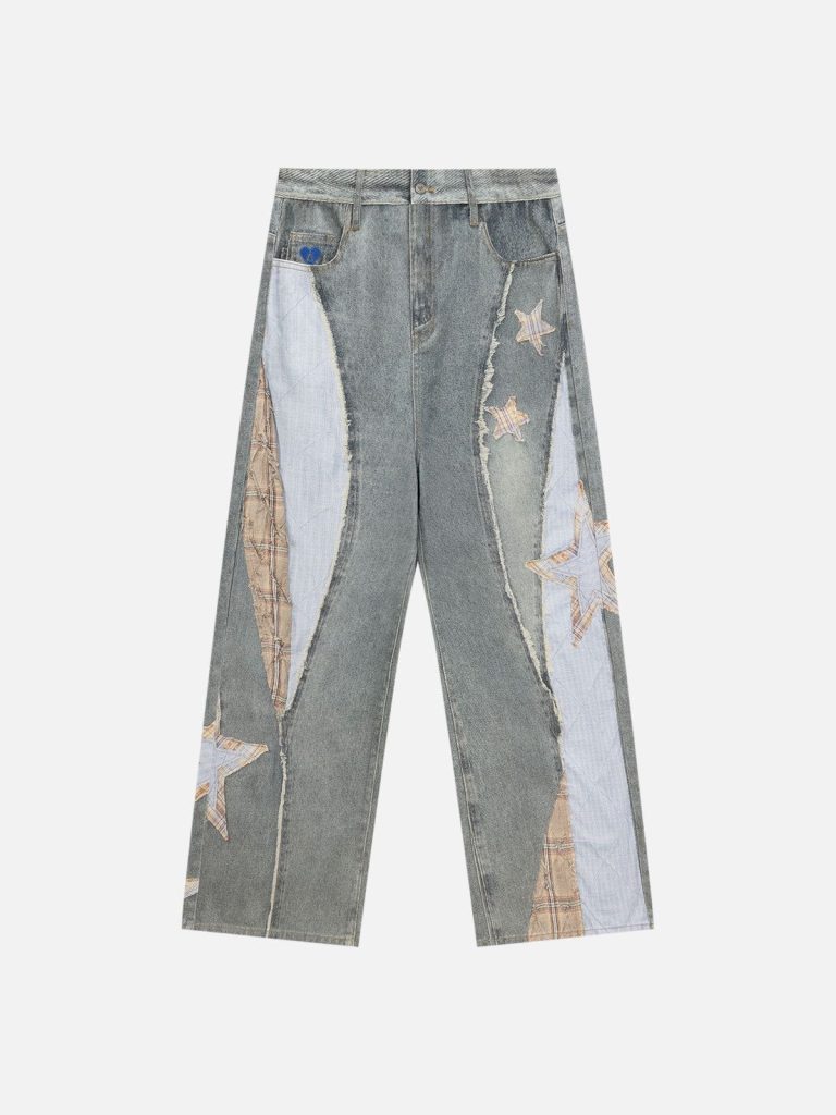 Aelfric Eden Patchwork Denim Jeans