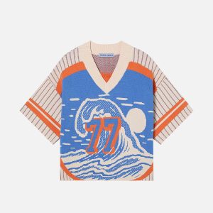 Aelfric Eden 77 V-neck Make Waves Knit