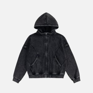 Aelfric Eden Washed Zip Up Hoodie