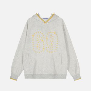 Aelfric Eden Star Number Print Pullover Hoodie