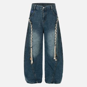 Aelfric Eden Rope Baaggy Barrel Jeans