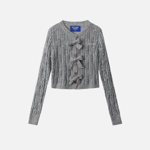 Aelfric Eden Bow Cropped Cardigan