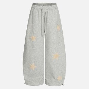 [Pre-Order] Aelfric Eden Star Applique Baaggy Barrel Sweatpants