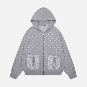 Aelfric Eden Polka Dot Zip Up Hoodie