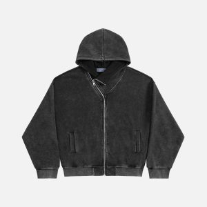 Aelfric Eden Deconstructive Boxy Zip Up Hoodie