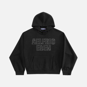 Aelfric Eden Rhinestone Boxy Pullover Hoodie