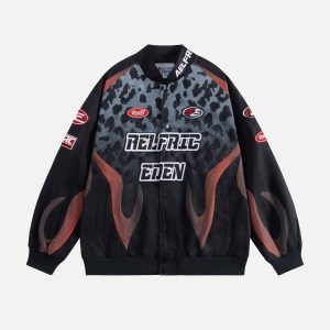 Aelfric Eden Flame Leopard Racing Jacket