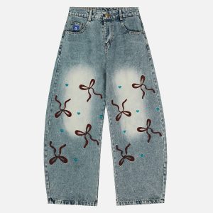 Aelfric Eden Bow Baaggy Barrel Jeans