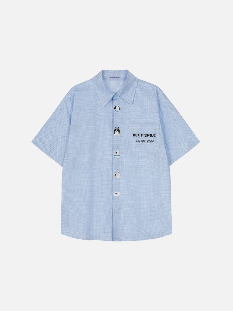 Aelfric Eden Pubby Embroidery Plaid Shirt