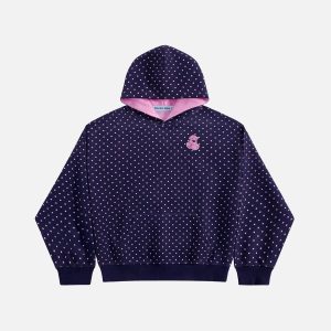Aelfric Eden Polka Dot Cherry Pullover Hoodie