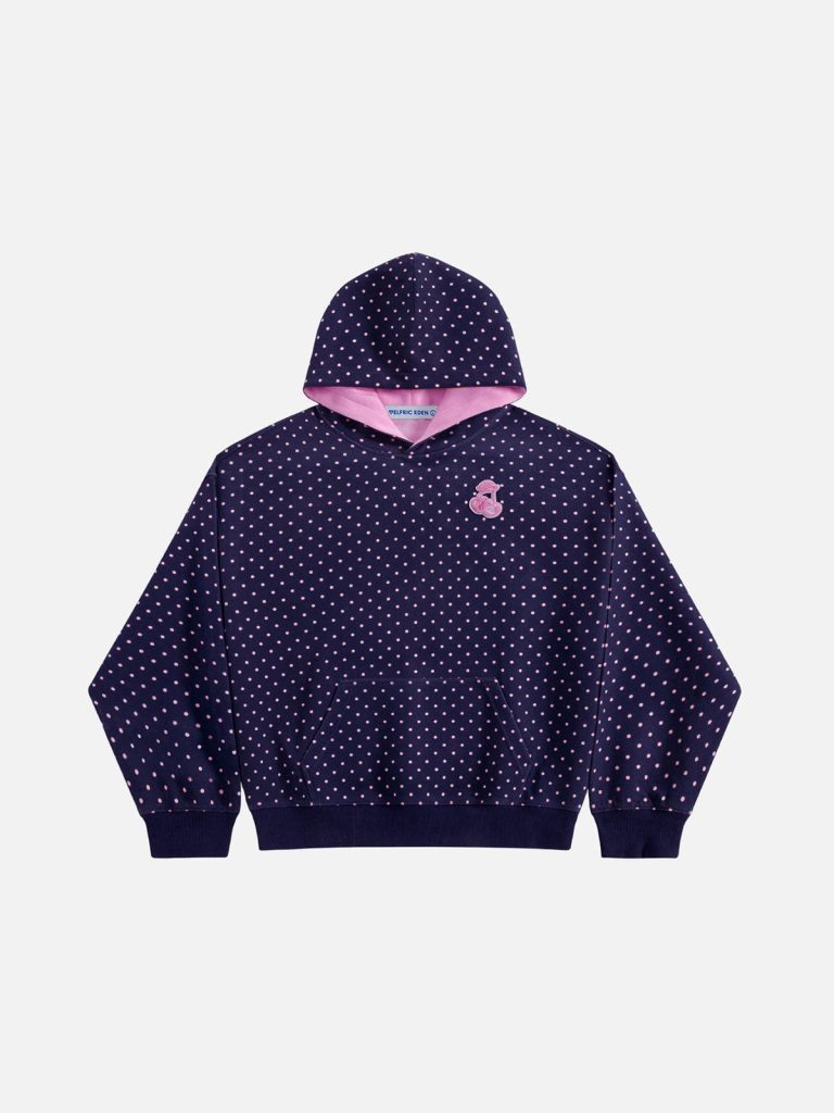 Aelfric Eden Polka Dot Cherry Pullover Hoodie