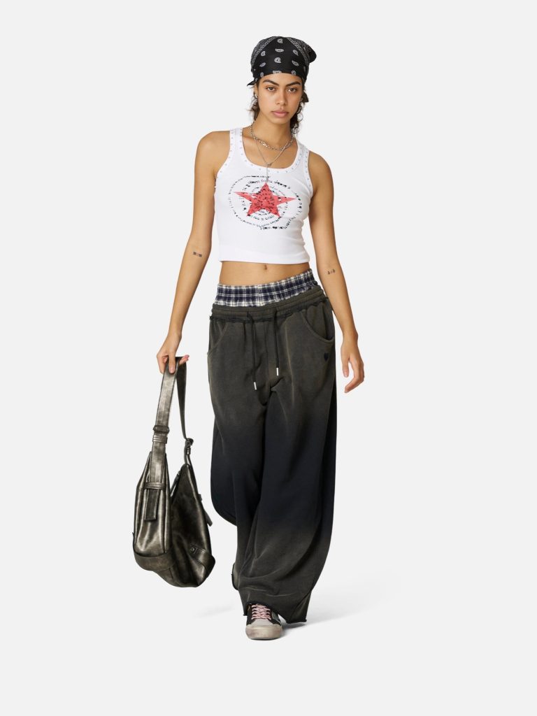 Aelfric Eden Double Waist Vintage Baaggy Sweatpants