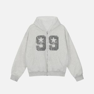 Aelfric Eden 99 Graphic Zip Up Hoodie