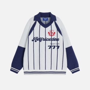 Aelfric Eden Stripe Polo Sweater