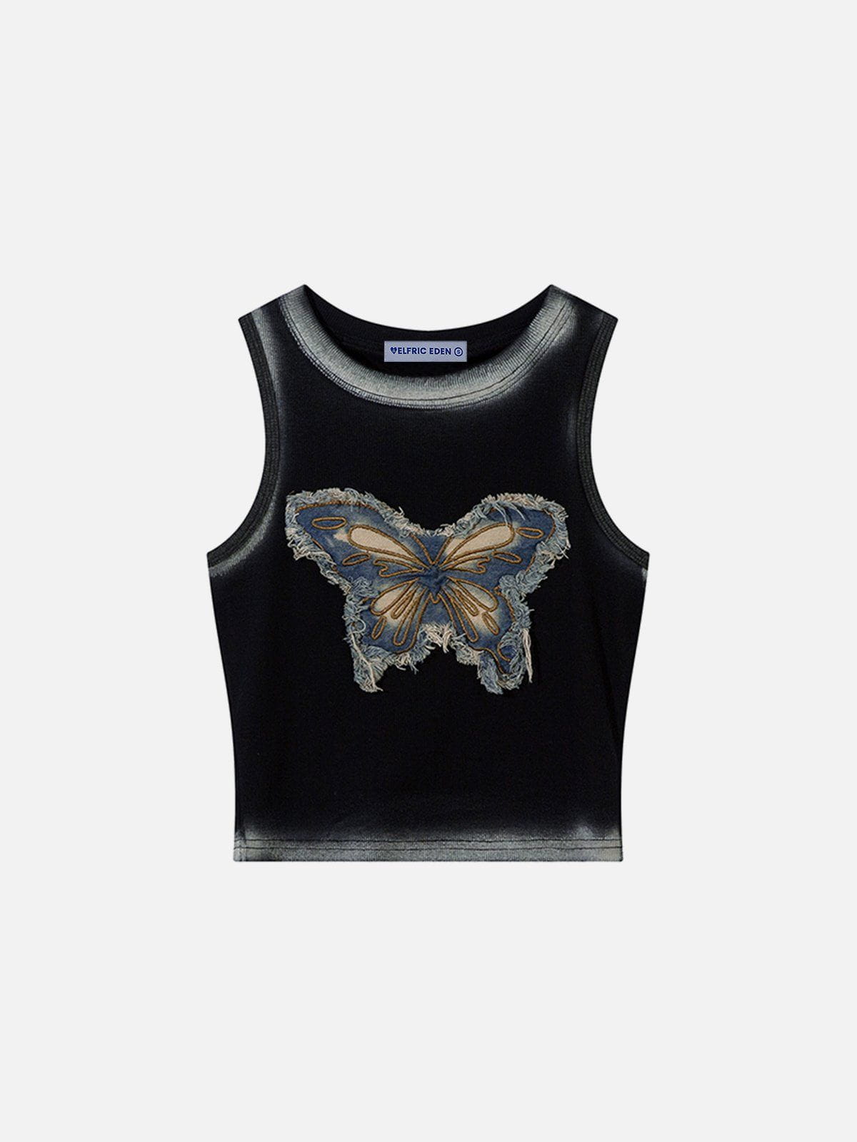 Aelfric Eden Denim Butterfly Tank Top - Image 2