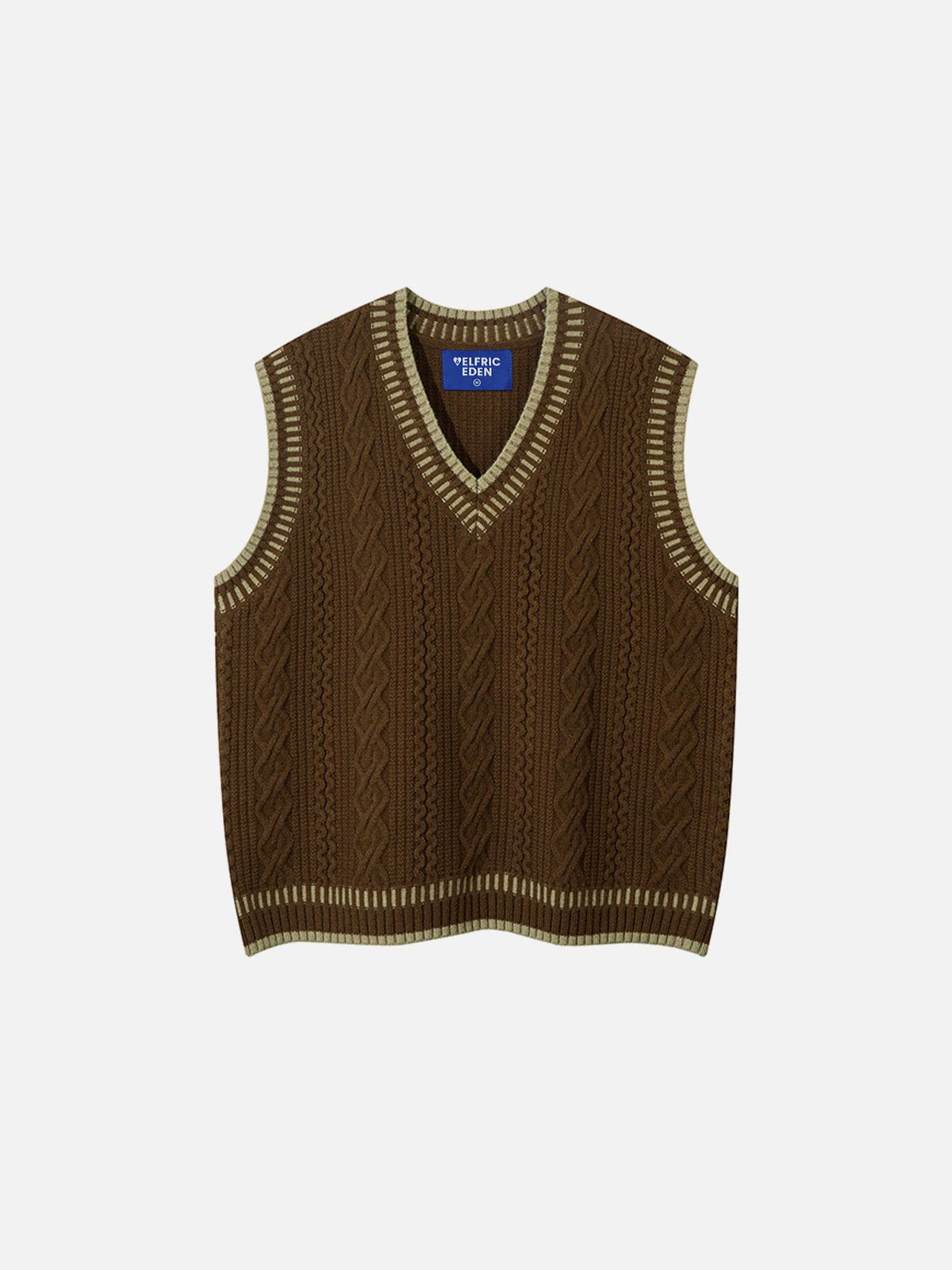 Aelfric Eden Cable-Knit Sweater Vest