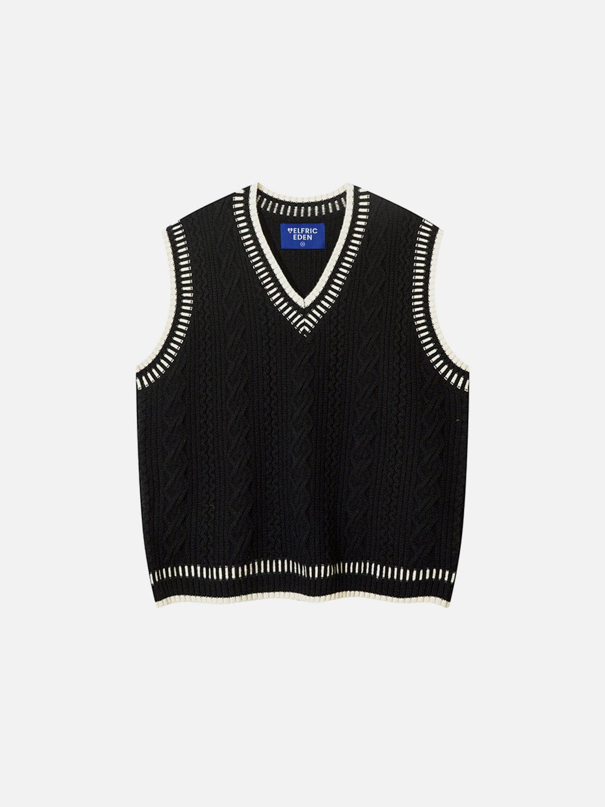 Aelfric Eden Cable-Knit Sweater Vest - Image 3