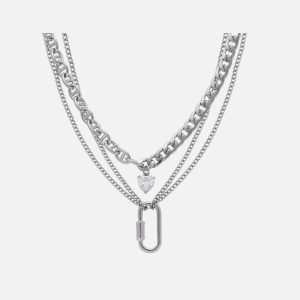 Aelfric Eden Heart Pendant Layered Necklace