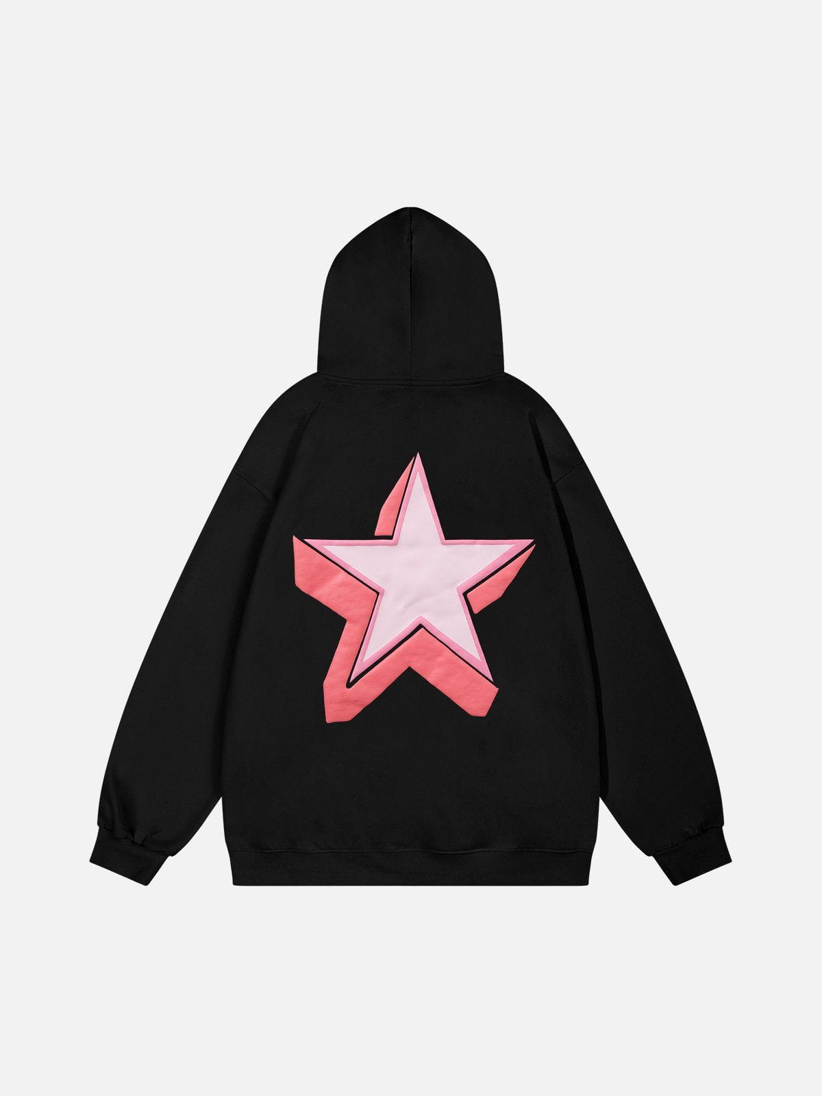 Aelfric Eden Star Print Hoodie - Image 2