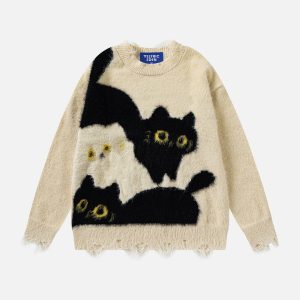 Aelfric Eden Kitten Graphic Sweater