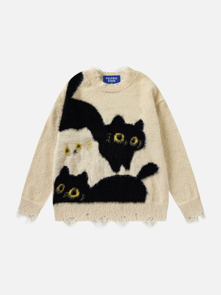 Aelfric Eden Kitten Graphic Sweater