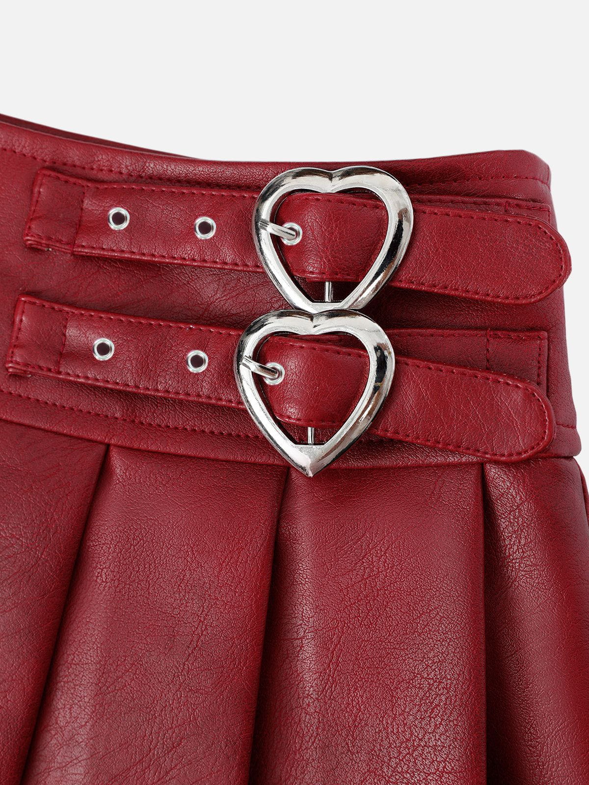 Aelfric Eden Slant Faux Leather Skirt - Image 5