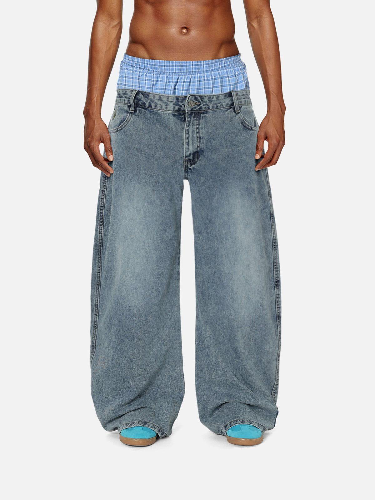 Aelfric Eden Double Waist Baggy Jeans - Image 6