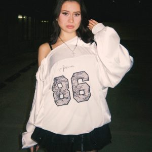 Aelfric Eden Off-The-Shoulder Sweatshirt